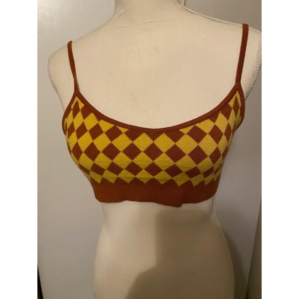 Cider cropped sweater tank Size S